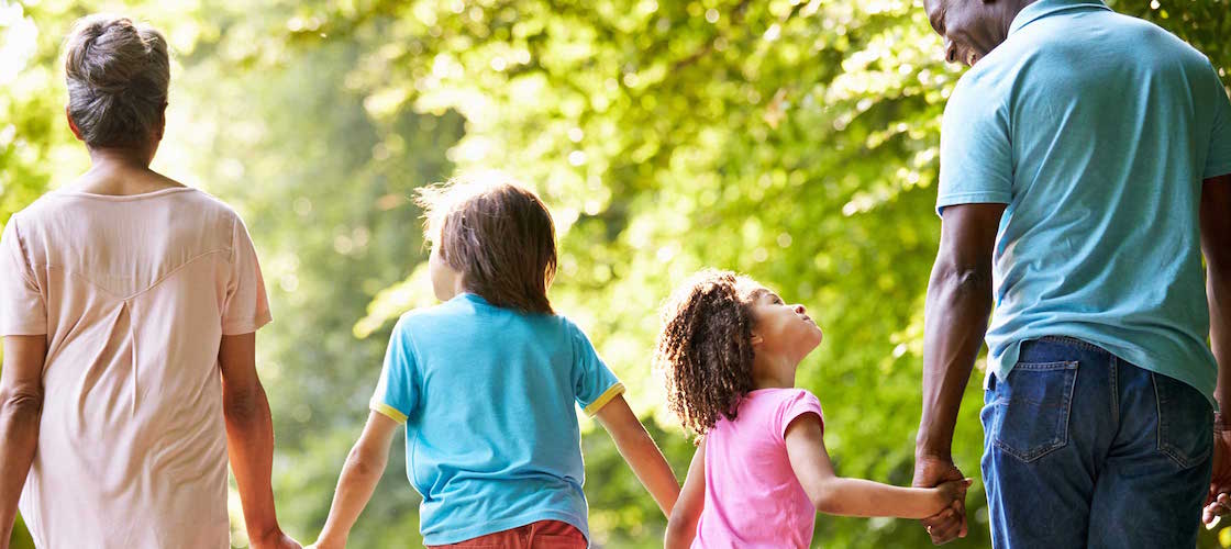 family walking together